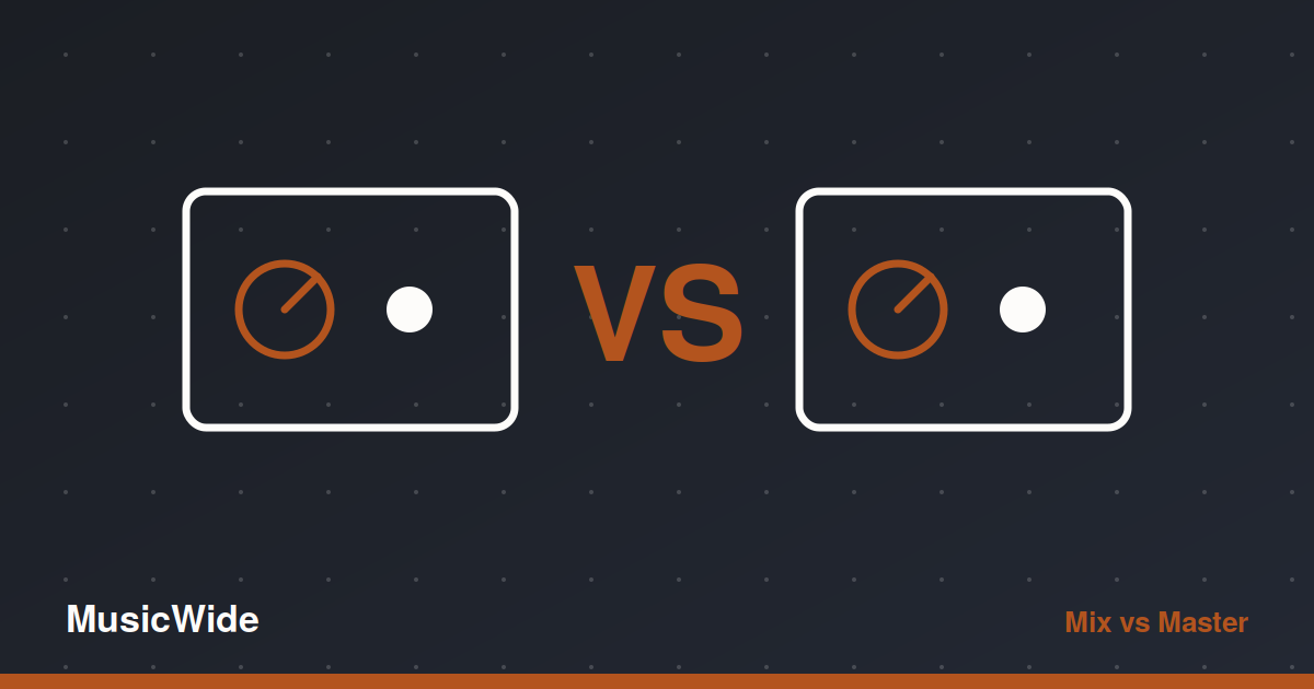 Mixing vs Mastering: What Each One Actually Does to Your Song
